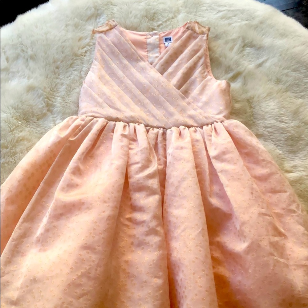 Pink and metallic holiday dress (Sz 6)
